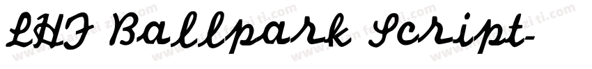 LHF Ballpark Script字体转换